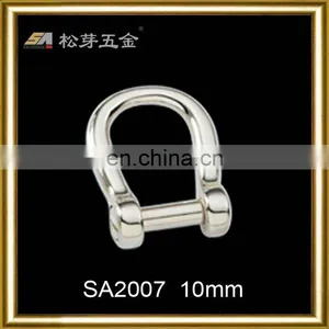 Song A SA2007 Hardware Accessories-high Quality Zinc Alloy Polished d Ring Buckle thumbnail-1