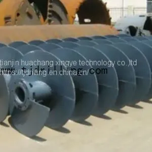 CFG Continuous Auger With Flange Coupling Dia 600mm With CFG Auger Head for CFG Pile Foundation thumbnail-3