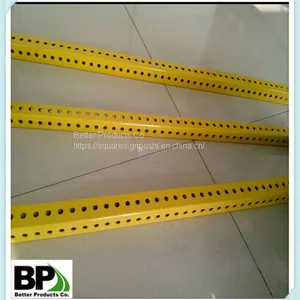 Road Barrier Safety Steel Square Sign Post thumbnail-2