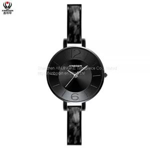 XINBOQIN Supplier Create Your Own Original Brand Fashion Cheap 3ATM Water Resistant Acetate Lady Watch thumbnail-2