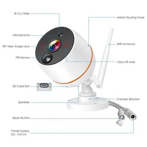 2CH 2.0MP CCTV Wireles Home Security WiFi NVR Alarm System Kits With 7 Inch Touch Screen thumbnail-2