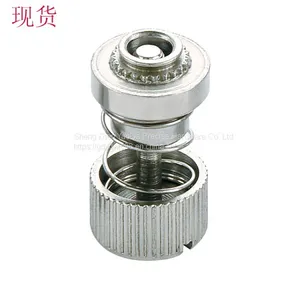 Carbon Steel Low Profile Knob, Spring-Loaded – Types PF30, PF31, PF32, PF50, PF60 Captive Screw Pressure Riveting Captive Screw thumbnail-3