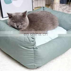 Warming Dog Beds,Rectangle Washable Pet Bed With Breathable Fabric Luxury Sleeping Bed thumbnail-5