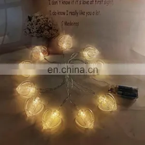LED String Fairy Light Holiday Decorative Battery Powered String Light With Plastic Heart Shaped Clips thumbnail-4