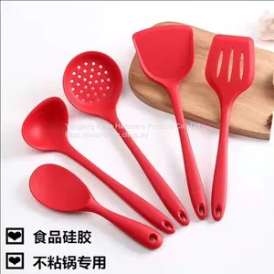 Silicone Soup Spoon Non-stick Cookware Spoon Food Grade Silicone Soup Spoon Home Hotel High Temperature Resistant Soup Spoon thumbnail-3