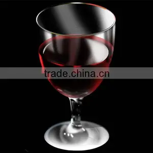 Handmade Crystal High Quality Transparent Short Stem Wine Glass thumbnail-1