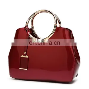 New Bright Lacquer Leather, Women's Bag Messenger Bag Handbag One Shoulder/ thumbnail-4