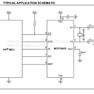 Mcp79520-i/ms Real-Time Clock RTC Microchip Original Stock thumbnail-3