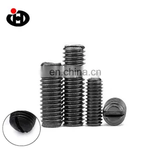 High Quality Carbon Steel Gr8.8 Flat Point Slotted Set Screw M10 thumbnail-3