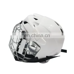 Wholesales High Strength Safe and Comfortable ABS Ice Hockey Helmet With Iron thumbnail-1