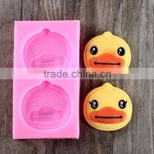 F0677 Cute Duck Fondant Cake Decor Silicon Mould Handmade Chocolate Candy thumbnail-6