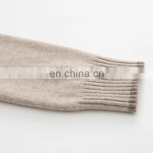 100% Cashmere V-Neck Sweaters Winter Casual Cable Knit and Plain Knit Design Solid Pattern With Button Decoration Front Logo thumbnail-6