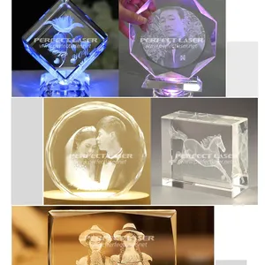 Perfect Laser High Quality 3D Laser Crystal Engraving Machine thumbnail-3