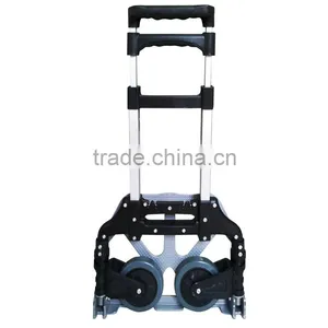 Mini Aluminum Hand Truck Luggage Trolley Portable Good for Travelling Shopping thumbnail-1
