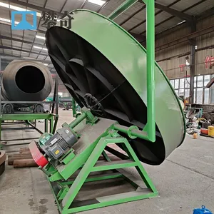 PanQi Organic Fertilizer Disc Granulator With Motor 1.5KW 380V Compost Equipment thumbnail-2
