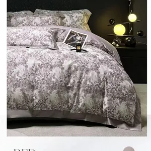 100% Cotton Breathable Duvet Cover Set – Minimalist 4 Piece Soft & Cozy Bedding, All Season thumbnail-1