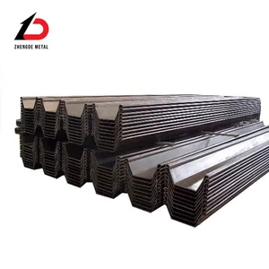 High Strength S355gp Steel Sheet Piles Z Type Model SY295 SY390 Q345b Steel Profiles Hot Rolled Steel Sheet Pile thumbnail-2