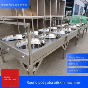 Processing and Production Equipment for Dried Beancurd Sticks, Dried Bean Curd Sheets, and Crispy Bean Curd Rolls. Stainless Steel Steam-type Disc Dried Bean Curd Sheet Machine thumbnail-4