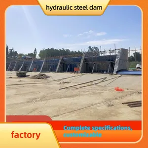 Hydraulischer Stahlstauwehr für städtische Hochwasserschutz und Entwässerung thumbnail-1