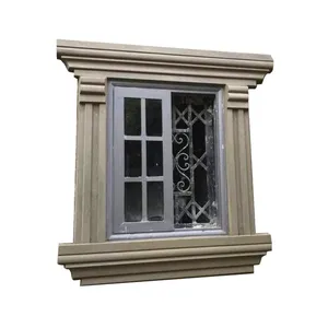 Waterproof Cheap Building Exterior Decoration Moulding EPS Window Trim Exterior Cornice EPS Foam Cement Moulding Eave Line thumbnail-3
