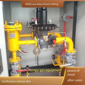 Hongyi Cng Wellhead Gas Pressure Reduction Skid Equipment, Floor-mounted Pressure Regulating Cabinet, Gas Pressure Regulating, Metering and Odorizing Cabinet thumbnail-1