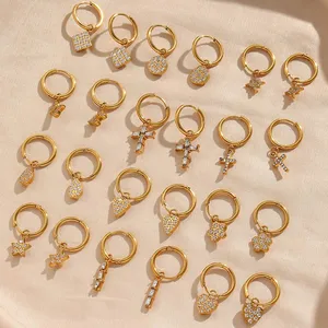 304 Stainless Steel Earrings Nickel Free Hypoallergenic Wholesale Supplier Low MOQ 100 PCS thumbnail-4