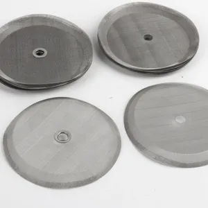 304 Stainless Steel Reusable Coffee Filter Disc 0.1mm Fine Mesh for Drip Coffee Maker thumbnail-4