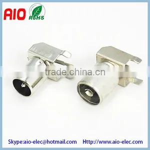90 Dgree Right Angle 9.5mm TV PAL Plug Jack Male Female Socket for PCB Mount thumbnail-1