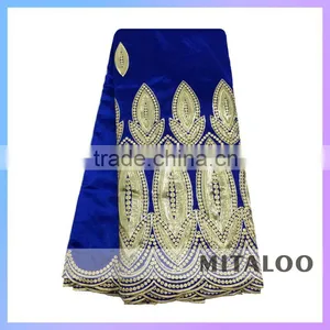Mitaloo MGP0039 Embroidery Polyester Fabric With Sequins Aso Ebi George Fabric thumbnail-6