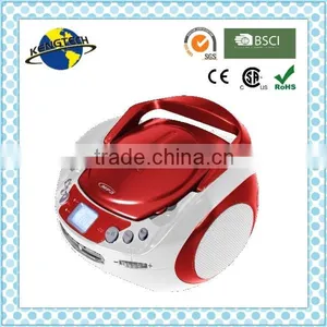 Top Quality Fancy Red Avant-grade Portable Bluetooth CD Boombox thumbnail-1