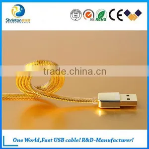 High Quality Remax Golden Flat Usb Cable Mobile Phone Data Cable For Android Devices thumbnail-1