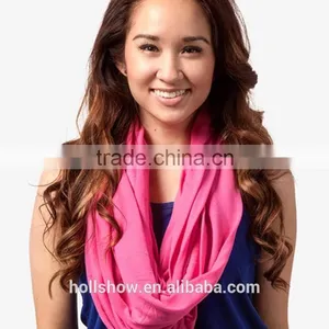 Wholesale Solid Color Lady Fashion Infinity Scarf thumbnail-1