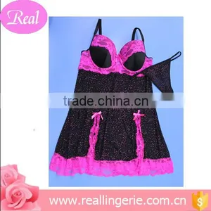 The Fashion Blue/pink Black Lingerie / Babydoll/thin G-string thumbnail-6