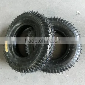Wheelbarrow Out Tire 4.00-8 Diamond Pattern Wheelbarrow Tyre thumbnail-4