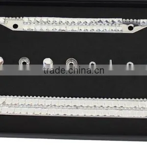 Girl Zinc Alloy License Plate Frames Diamond Crystal Bling License Plate Frame thumbnail-3