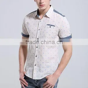 Fashion Design Special Button Blue Work Man Shirt thumbnail-3