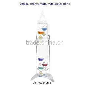 Metal Stand Galileo Thermometer thumbnail-1