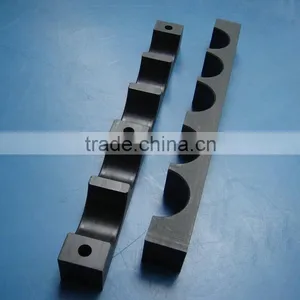 High Wearing Custom Cnc Machining Parts Black Pa66 Plastic Parts Nylon6 Cable Clamp thumbnail-4