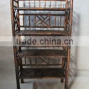 Chinese Antique Furnitur Bamboo Bookshelf thumbnail-1