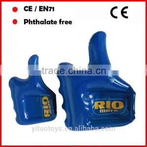PVC Inflatable Hand Inflatable Thumb Hand With Logo thumbnail-1