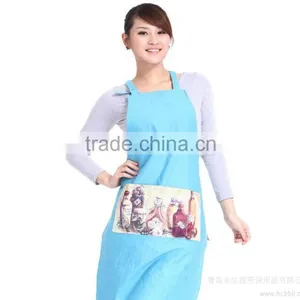 Wholesale Washed Cheap Price Cotton Material Long Apron thumbnail-1