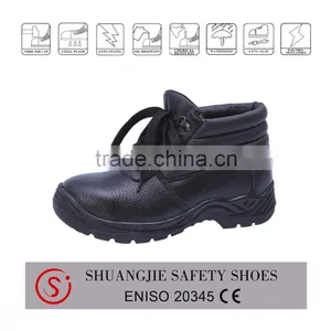 Embossed Leather Steel Toe Cap Safety Shoes 8060-1 thumbnail-1
