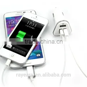 Three USB Port Quick Charge Car Charger For Smart Phones And Tablets With Good Quality And Durability Use thumbnail-2