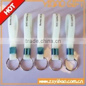 Custom Sport Bracelet Keychian/ Silicone Rubber Wristband Keychain thumbnail-1
