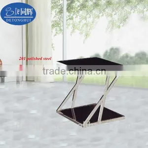Home Furniture Square Glass Side Table(062#) thumbnail-1