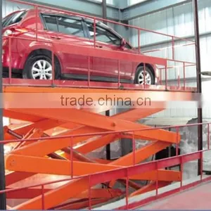 Stationary Hydraulic Car Lifting Platform, Stainless Steel Car Scissors Lift thumbnail-1