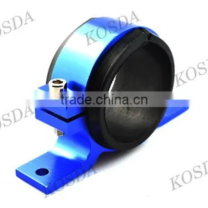 Single Red/Blue 60mm Aluminum Fuel Pump Bracket thumbnail-1