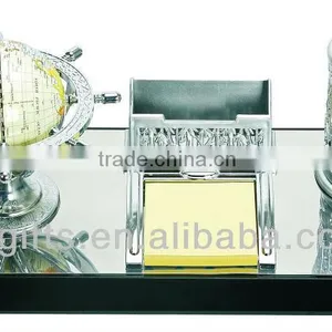 100pcs- Wood Globe & Name Card & Pen Holder Office Stationary Desktop Set Gift-58 thumbnail-1