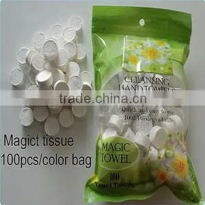 Outdoor Traveling Magic Disposable Soft Beauty Compressed Towel 10pcs thumbnail-2