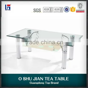 Oshujian Bent Glass Coffee Table SJ121 thumbnail-1